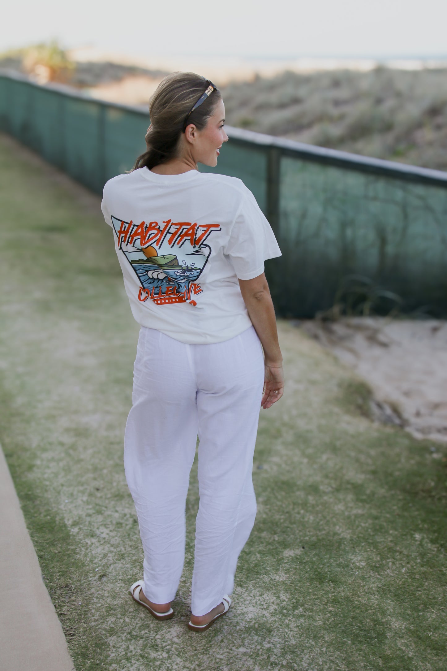 Mudjimba Island Retro Tee, surfwear, surfbrand, sunshine coast surf, womens surfwear