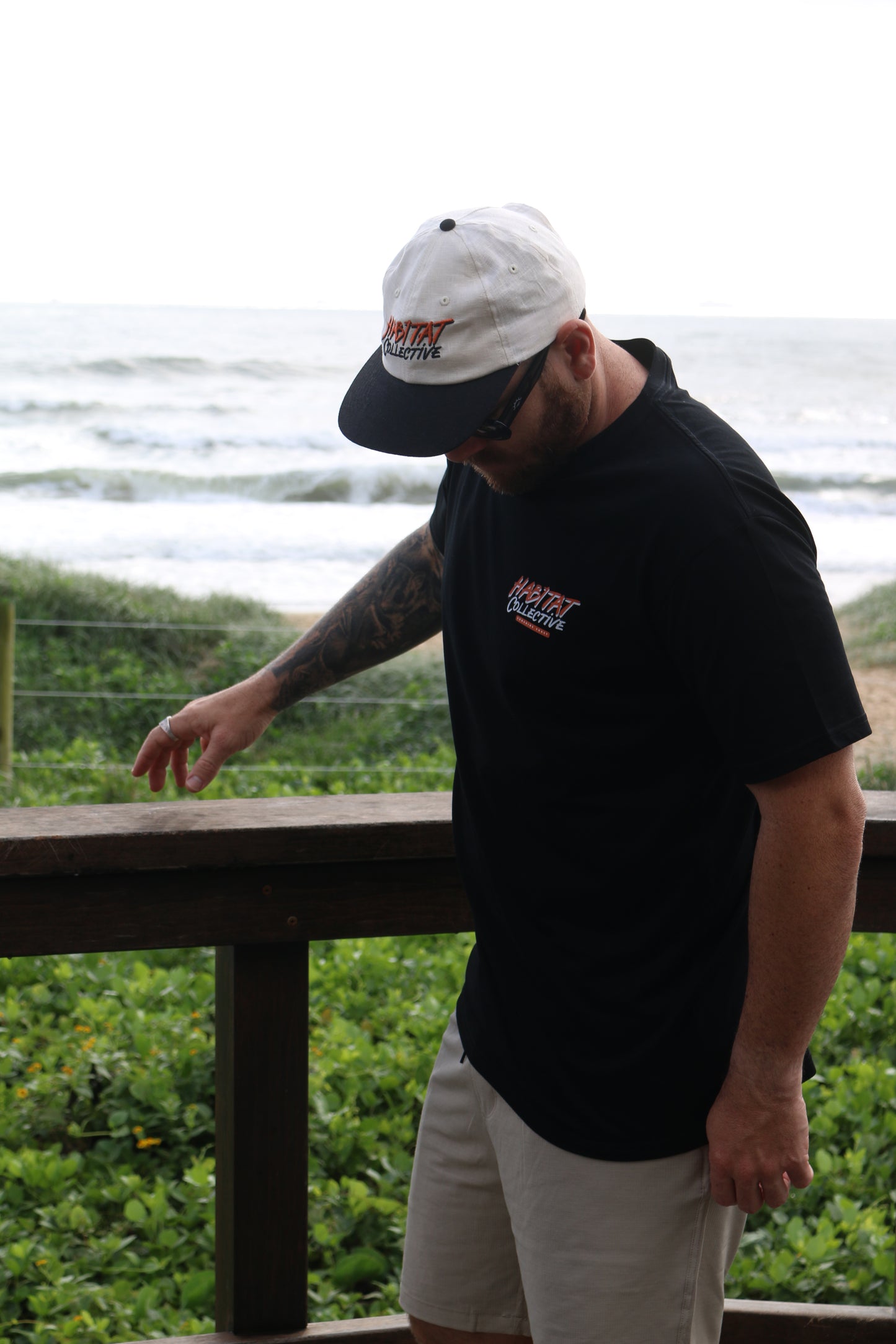 Mudjimba Island Retro Tee, mens surfwear, surfing shirt