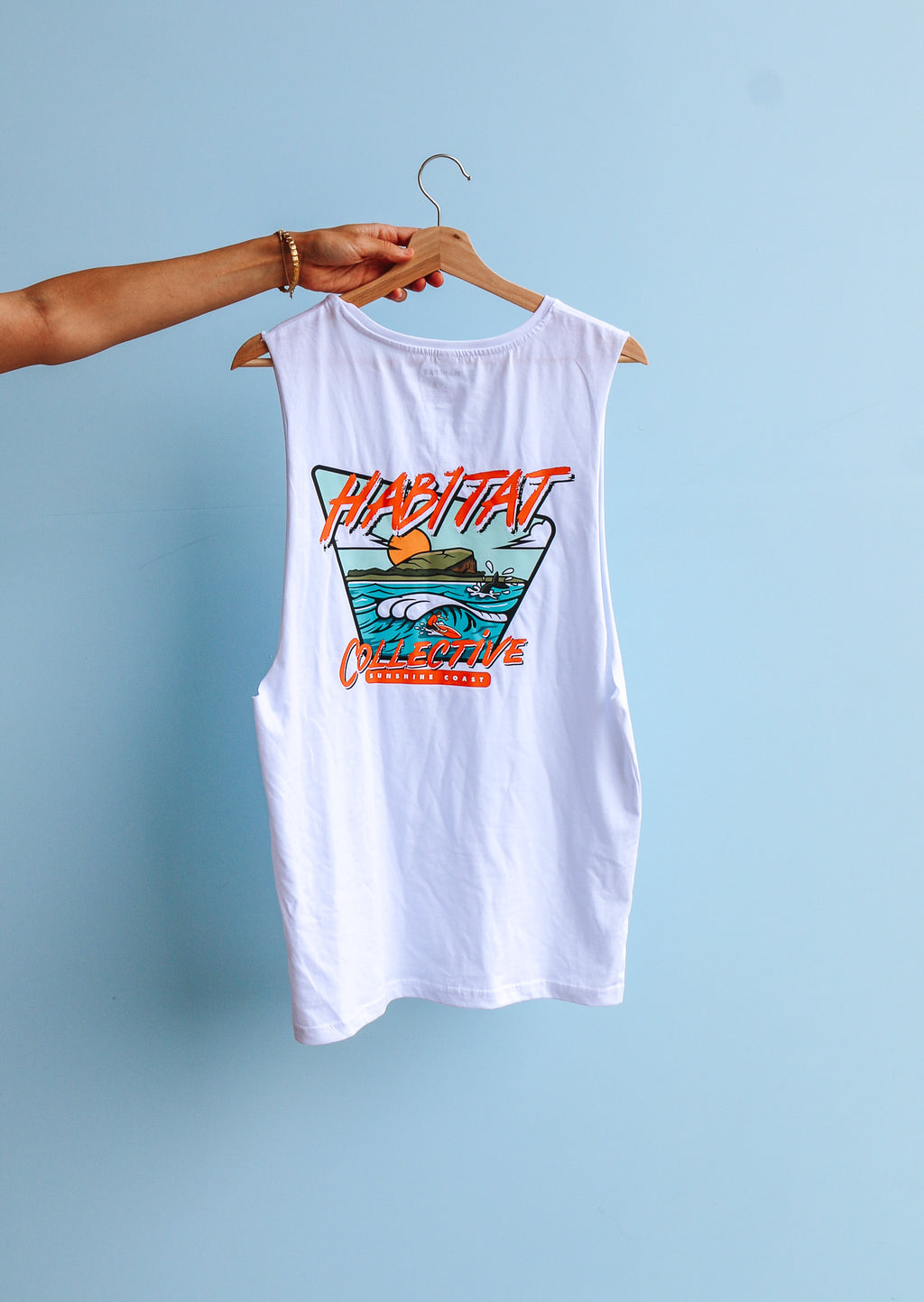 Mudjimba Island Sleeveless Tee