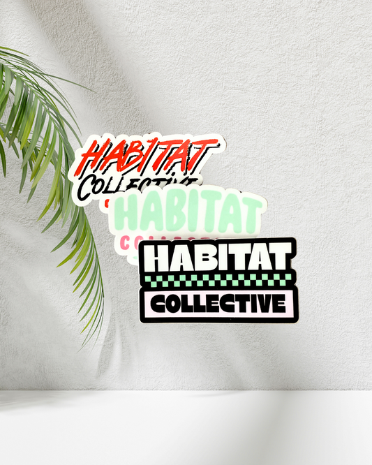 Sticker Pack, habitat collective stickers, surf stickers